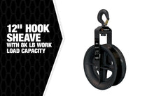 6" AL Hook Sheave SHS12-8