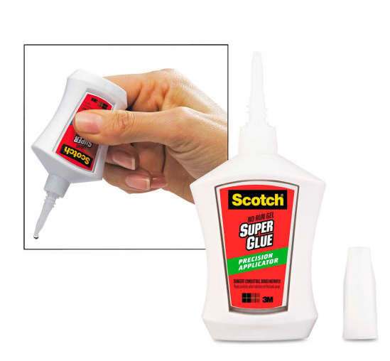 0.14 oz  Scotch Super Glue Gel Precision Applicator AD125