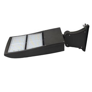 LED Shoebox & Area Light Fixture 200W 50K W/ Horizontal Mount Bronze UL Listed