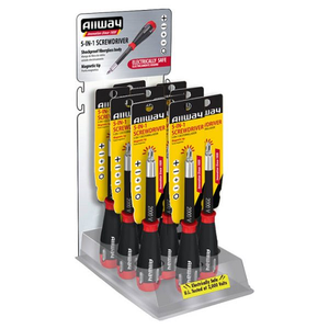 5-in-1 Composite Shockproof Screwdriver Carded SD41 (10 Pieces)