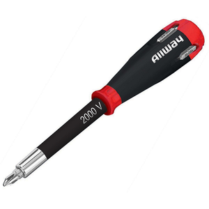 5-in-1 Composite Shockproof Screwdriver Carded SD41 (10 Pieces)