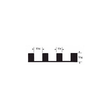 5/16" X 5/16" X 1/4" Soft Grip Sq. Notch Trowel Carbon Steel Blade Labelled SNTS2 (10 Pieces)