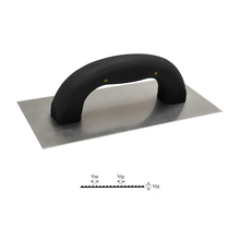 1/16" X 1/32" X 1/32" Soft Grip U-notch Trowel Rubber Handle Labelled SNTU1 (10 Pieces)