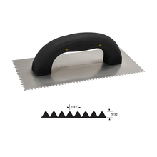 7/32" X 5/32" Soft Grip Vee-notch Trowel Rubber Handle Labelled SNTV2 (10 Pieces)