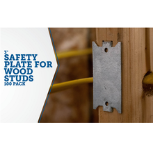 3" X 1-1/2" Hammer-On With Wood Spikes 16 Gauge Steel Cable Protection Plate SP-3 (Pack of 700)