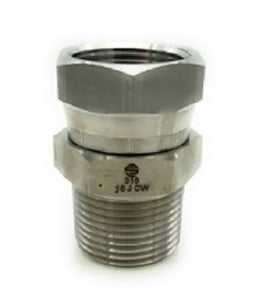 316 1/2" Male NPT X 1/2" FeMale NPSM Pipe Swivel Stainless Steel Adapters SS1404-08-08