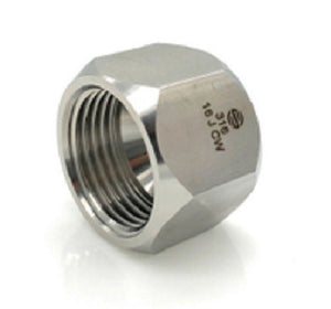 4" JIC Cap (Single Piece) 37 Flare Fittings Adapters SS304-C-04