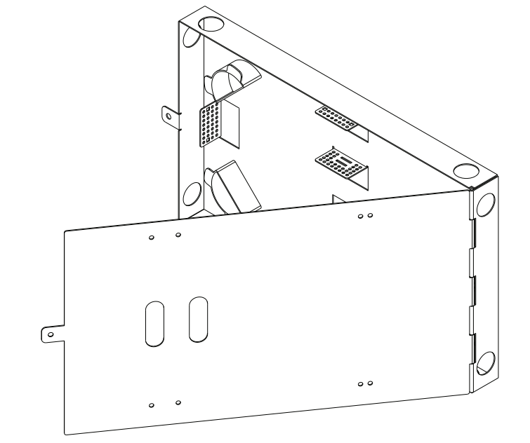 Wall-Mountable Slack Storage Housing(WCH) CORNING WCH-SSH-2