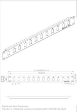 19" Rack Mountable 1U & 12 Port Blank Patch Panel Black Coated 043-380/12