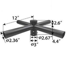 Shoebox Mounting Quad Spoke Bracket 90° Arms