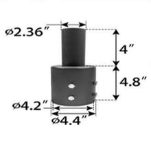 Shoebox Mounting Round Tenon Adaptor 4 inch