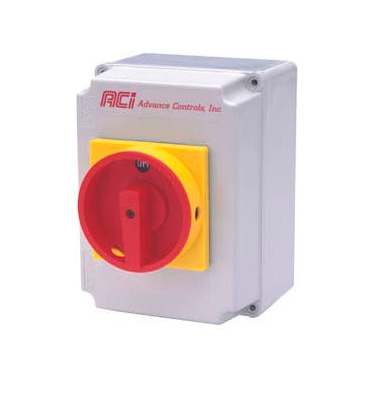 Advance Controls Enclosed 30 Amp Disconnect Switch Class CC Type 4x Plastic Enclosure 107721