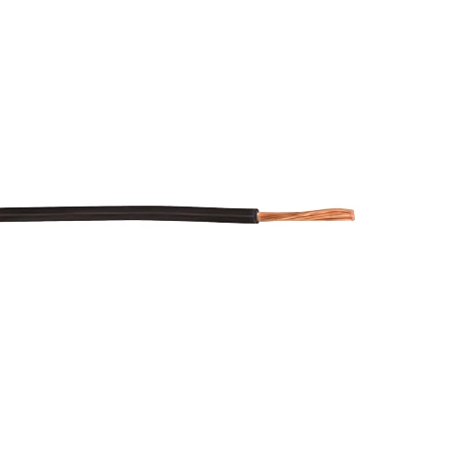 10 Gauge Single Conductor Annealed Copper Stranded Primary Wire in Black -  10 Ft
