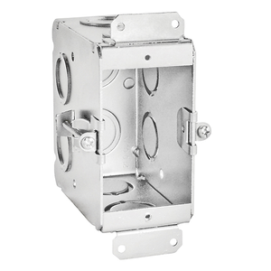 3" X 2" Cut In Switch Box With 3-1/2 Inch Deep Non-Gang able Knockouts Conduit TB-135-OW (Pack of 20)