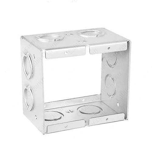 Two Gang Masonry Box With Deep Extension Knockouts Conduit TBX-235 (Pack of 5)