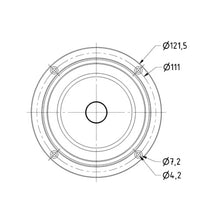 8 Ohm 4" Low Midrange Speaker upto 20000 Hz 40 W TI 100 1271