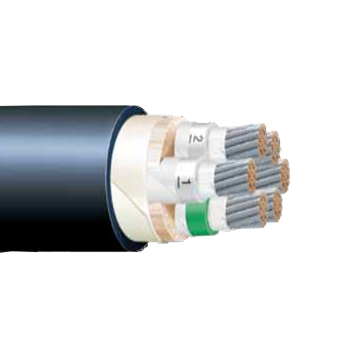 5 x 6 mm² TRDFC-SC Single Sheath Collective Screen 0.6/1KV Flexible Power And Control Round Festoon Cable