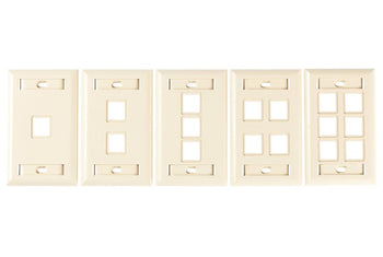 2 Port Faceplate Bright White Optical FPSR0212