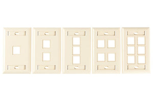 2 Port Faceplate Bright White Optical FPSR0212