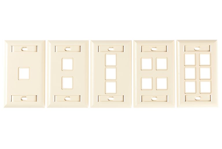 2 Port Faceplate Bright White Optical FPSR0212