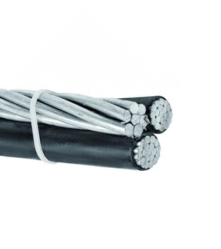 1000' 2-2-4 Cockle Aluminum Triplex Overhead Service Drop Cable