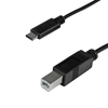 3' USB 2.0 Type-C to Type-B W/ Thunderbolt™ 3 Ports Printer Cable Black