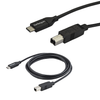 6' USB 2.0 Type-C to Type-B W/ Thunderbolt™ 3 Ports Printer Cable Black