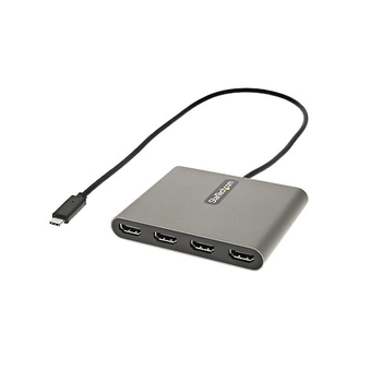 USB-C to Quad HDMI Adapter Dongle 1080p 60Hz Multi Monitor Video Converter