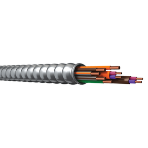 16-2C 1TPJ 12-1C Solid Copper MC Luminary MultiZone PCS Phase Brown Aluminum Interlocked Armored Cable