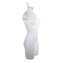 Unbreakable - Female Torso Form NO ARMS, W/ WIRE LOOP AND 7/8" FLANGE FOR BASE Econoco PEF78W