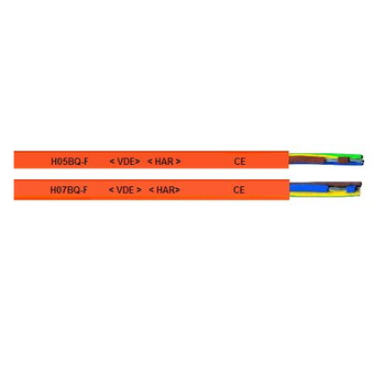16 AWG 4 Cores H05BQ-F/H07BQ-F Medium-Duty Flexible PUR Orange Cable 4301604