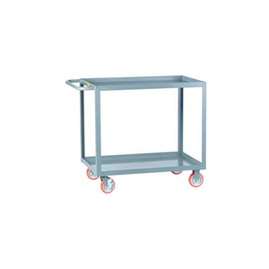 Welded Service Cart w/2 Lip Shelves 1200 lb Capacity 48"L x 30"W x 35"H Gray Little Giant LGL-3048-BRK