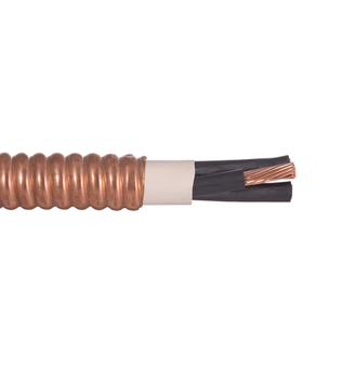 6 AWG 3C VitaLink MC 2-Hour Annealed Copper Armour Continously Welded Fire Rated 600V Security Cable 26-VM03006-500