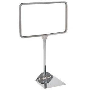 11"W x 7"H Metal Sign Holder With Round Corners With Shovel Base Econoco SB711