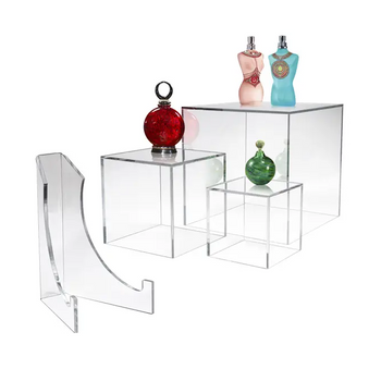 Acrylic Countertop Display Cubes, Easels, Risers, Brochure Holders and Shoe Risers