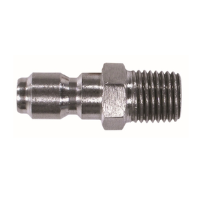 1/4" Male Stainless Steel Straight Plug 86040SS