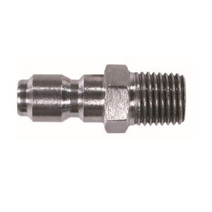 3/8" Male Stainless Steel Straight Plug 86041SS