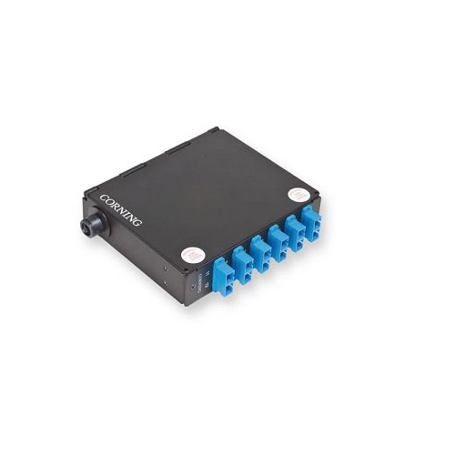 Integrated Single-Panel Housing 24F bottom-mounted OptiTip® adapters front-mounted LC duplex adapters Single-mode(OS2) CORNING SPH-24OTR-24A9H