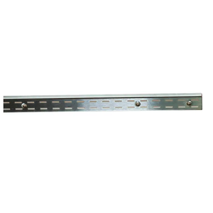 84" Heavy Weight - 1/2" Slots on 1" Center - Double Slotted Standards - Satin Zinc Econoco SS22/84