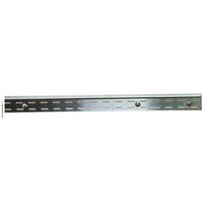 96" Heavy Weight - 1/2" Slots on 1" Center - Double Slotted Standards - Satin Zinc Econoco SS22/96