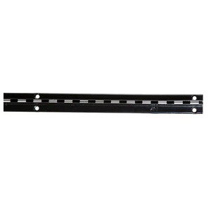 Recessed Slotted Standards For 3/4" Slatwall - 1" Slots On 2" Center - Imperial Line - Black Econoco SSRIB6