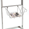 Wire Literature Basket For Bulletin Sign Holder - Chrome Econoco WSB2