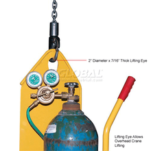 Fire Protection Welding Cylinder Cart Foam-Filled Wheels 28 x 37-1/2 x 69-1/8 CYL-2-FP-FF