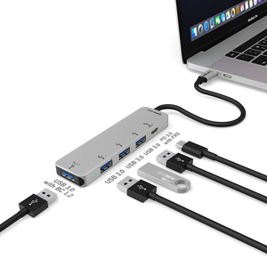 4 Port USB 3.0 Hub Adapter with USB-C PD 3.0 X40024