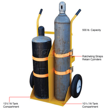 Welding Cylinder Cart Foam-Filled Wheels 34-1/4 x 22-13/16 CYL-E-FF