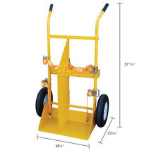 Welding Cylinder Cart Foam-Filled Wheels 34-1/4 x 22-13/16 CYL-E-FF