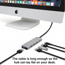 4 Port USB 3.0 Hub Adapter with USB-C PD 3.0 X40024