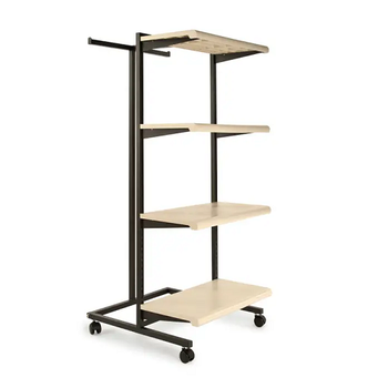 Designer 400 - T-Stand Merchandiser Almond Shelves Econoco K410/AL