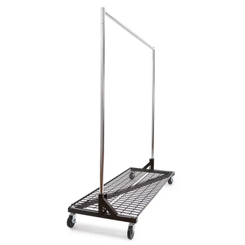 Foldable Wire Shelf For Industrial Z-racks With Bolted Base Econoco RZK8SLFB