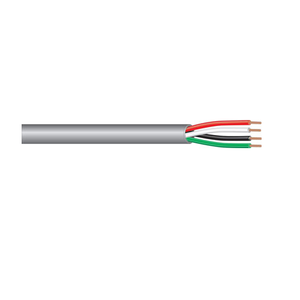 West Penn 244 18 AWG 4C 7x26 Stranded BC Unshielded CMR PVC Low Voltage Audio Communication Cable